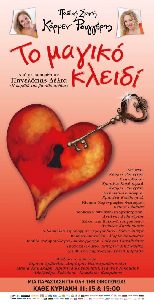 «ΤΟ ΜΑΓΙΚΟ ΚΛΕΙΔΙ» Από το παραμύθι της Πηνελόπης Δέλτα «Η καρδιά της βασιλοπούλας» από την Παιδική Σκηνή Κάρμεν Ρουγγέρη.